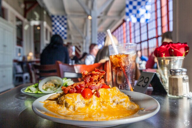 Originating in Kentucky, the Hot Brown is a common dish at Trackside Restaurant in Paris.