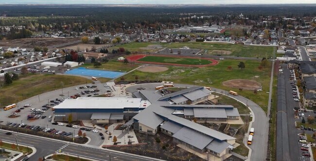 Middle school aerial shot