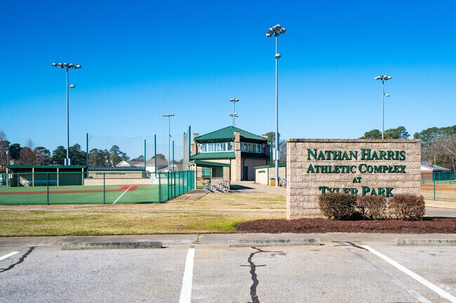 Tyler Park, features the Nathan Harris Athletic Complex in downtown Dunn.