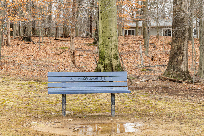 Littleton Elementary School has a buddy bench for kids that want to find someone to play with.