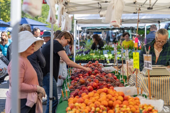 Walnut Creek Farmers Market is open year-round every Sunday along Locust Street.