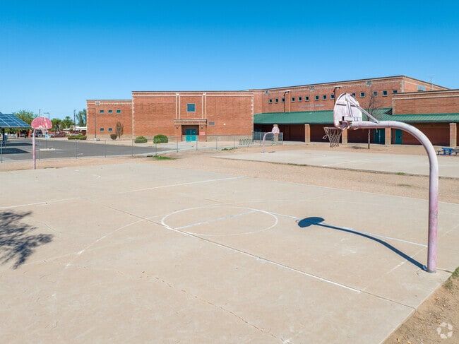 Morris K. Udall Middle School basketball courts.