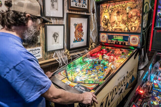 The Flipper Room is a lively spot in Ygnacio Valley for pinball enthusiasts of all ages.