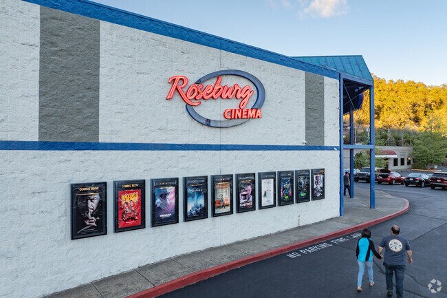 Lookingglass movie options include the Roseburg Cinema nearby.