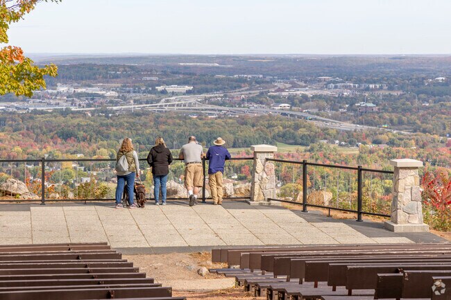 Enjoy sweeping views from the amphitheater at Rib Mountain State Park.