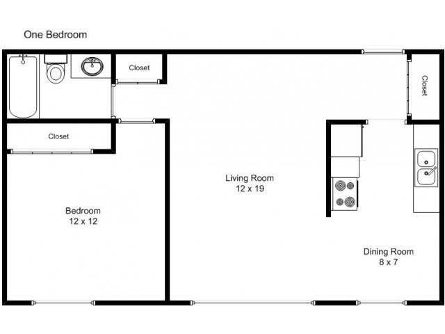 1 Bedroom Garden Level