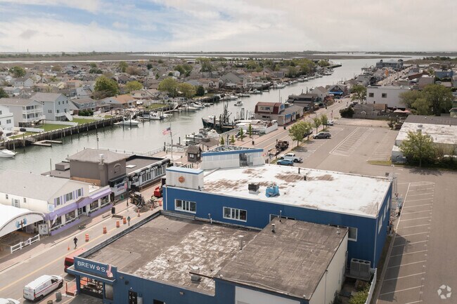 The Nautical Mile in Freeport, runs alongside Woodcleft Canal.