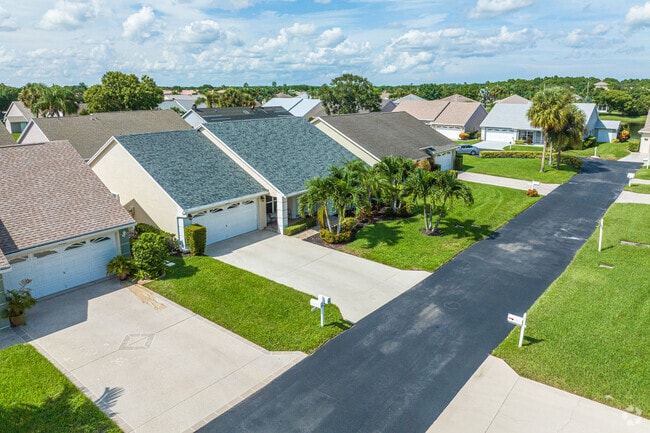 Saint Lucie West's rows of houses offer a picturesque suburban setting.