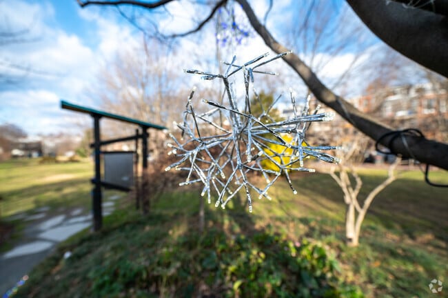 Bloomingdale residents take the time to decorate Crispus Attucks Park during the holidays.