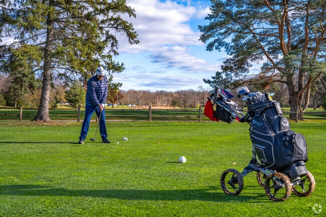 Play a round of golf at Currie Park near Golden Valley.