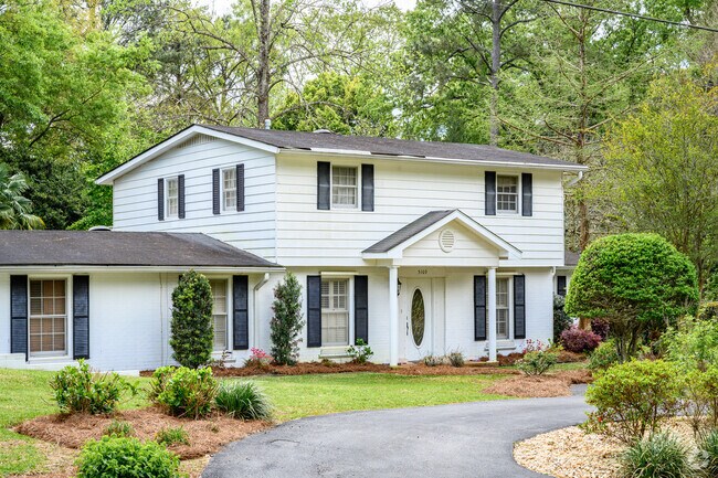 A traditional two-story home in the Terrace Hills neighborhood.