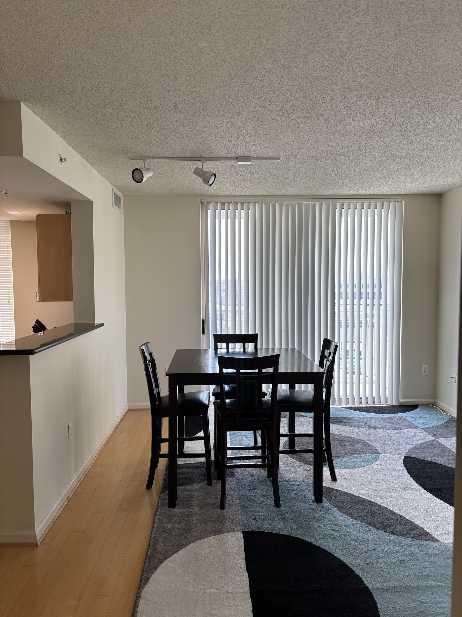 Living room sliding door to balcony