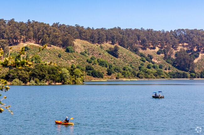 Residents enjoy a peaceful boat ride through Lake Chabot in Castro Valley East.