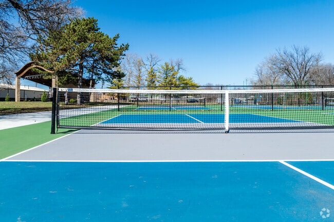 Peterson Park is a primary gathering space in Mattoon and offers tennis courts.