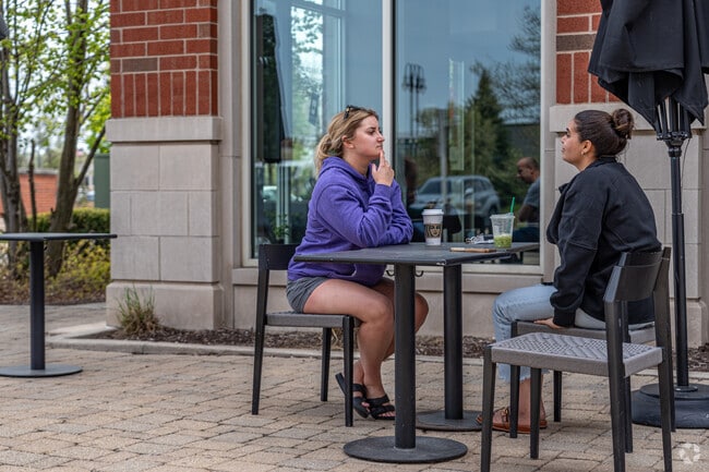 Residents can grab their morning cup of coffee at the local Starbucks.
