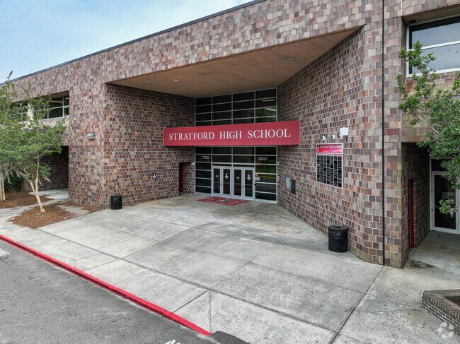 Entrance to Strafford High School is just outside The Hamlets neighborhood.