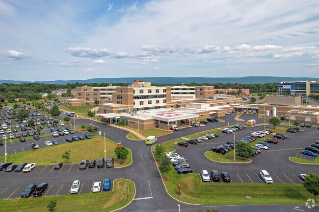 The large Meritus Medical Center complex is located in Robinwood.