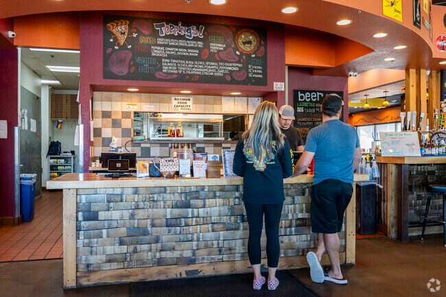 Outside of Kiley Ranch are a number of locally owned restaurants and like Blind Onion Pizza.