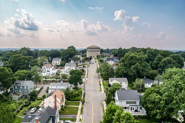 The Arlington Circle park view from Skyline Park in Arlington Heights.