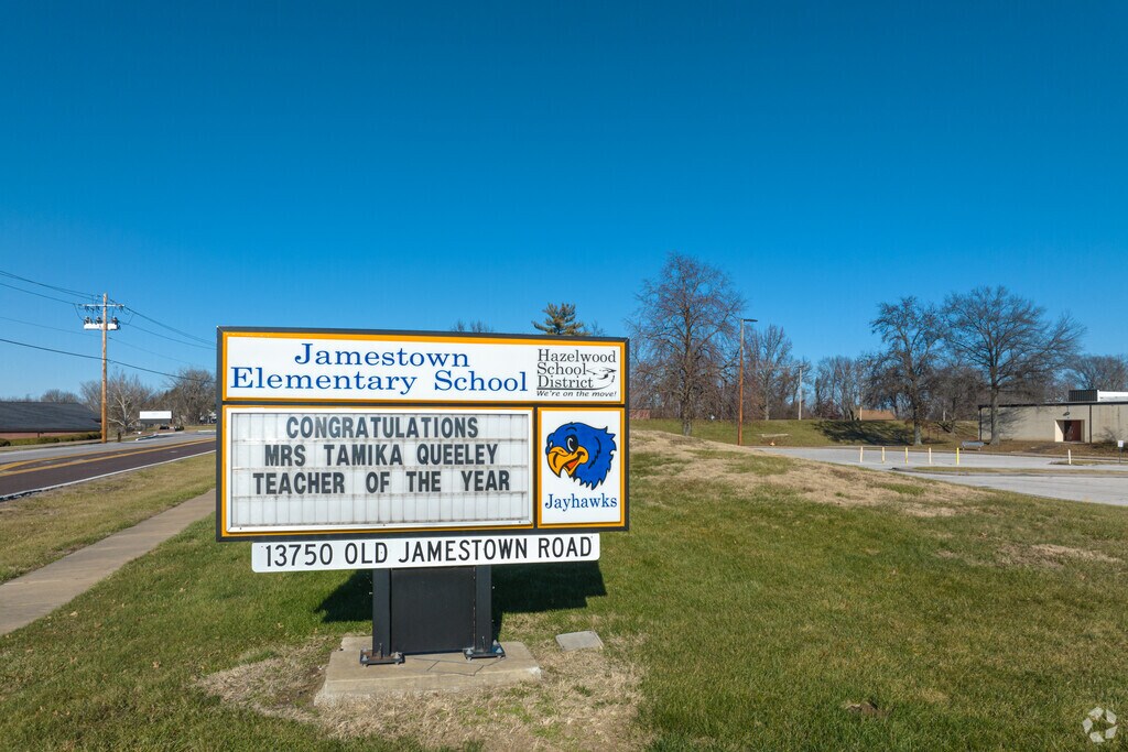 Jamestown Elementary School is located at 13750 Old Jamestown Rd.
