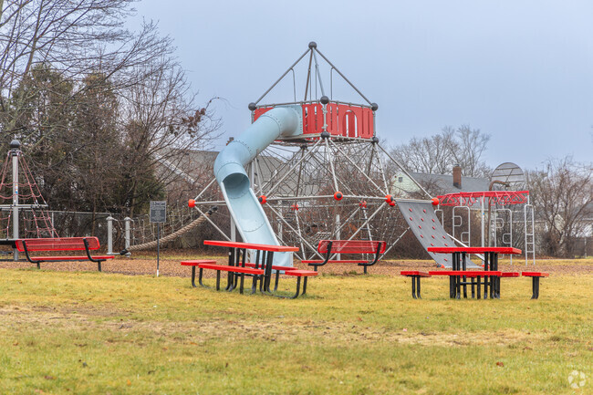 One of two playground structures at the Kittredge Elementary School in North Andover, MA.