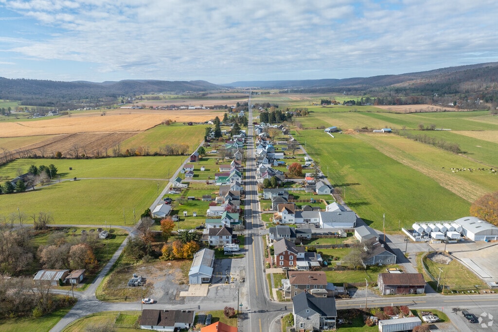 Residential homes mix with farmland in Miles.