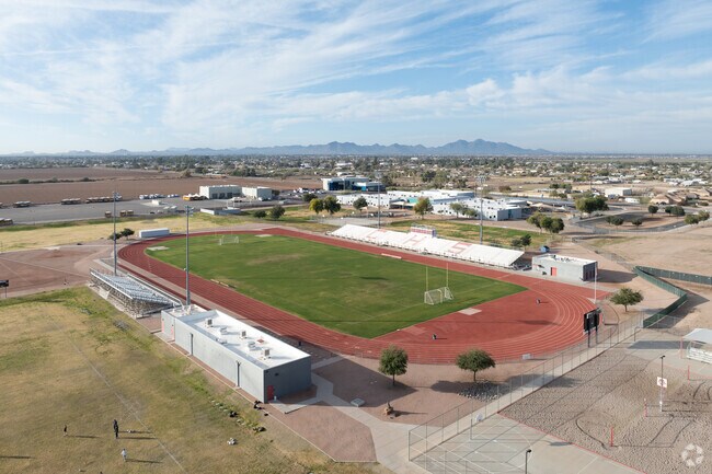 Combs High School in San Tan Valley includes a football field.