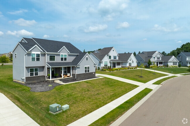 Colonial Revival homes in York Township feature elegant architecture and generous lot sizes.