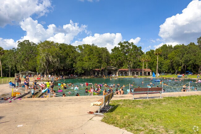 Cool off from the summer heat in the 68 degree water of Ponce De Leon Springs in Deleon Springs.
