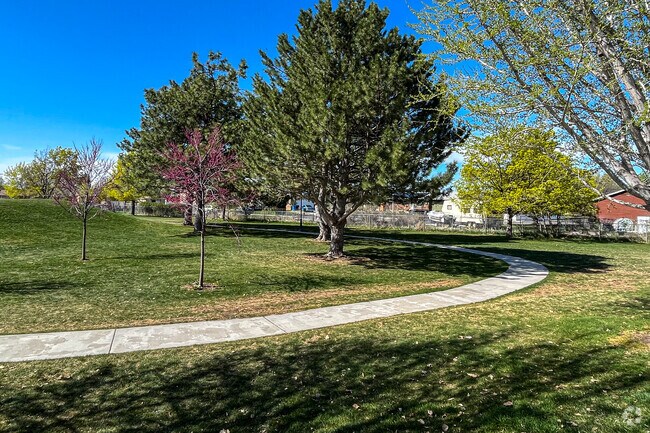 You will find walking trails at Sharon Park, located in the Sharon neighborhood.