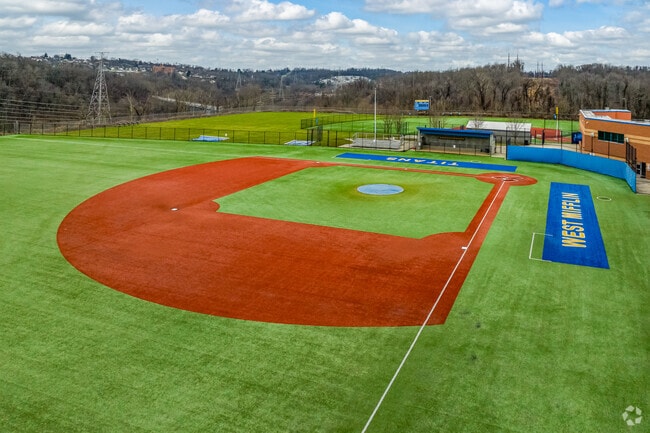Get that playoff ball at West Mifflin Area High School.