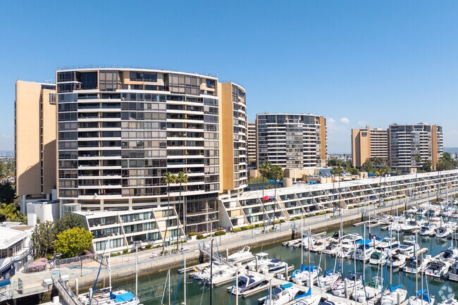 Luxury condos in Marina Del Ray can have their own private boat slips.