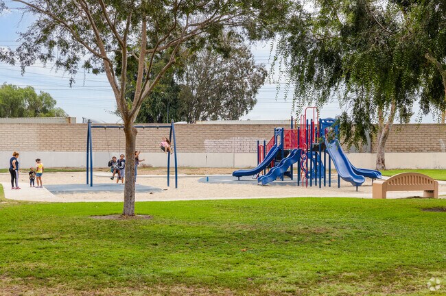 Children in Starr King, CA can enjoy the playground with a swing set at Coolidge Park.