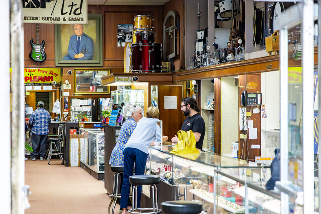 The shops on Main St in Downtown Lynchburg are just a short drive from Timberlake.