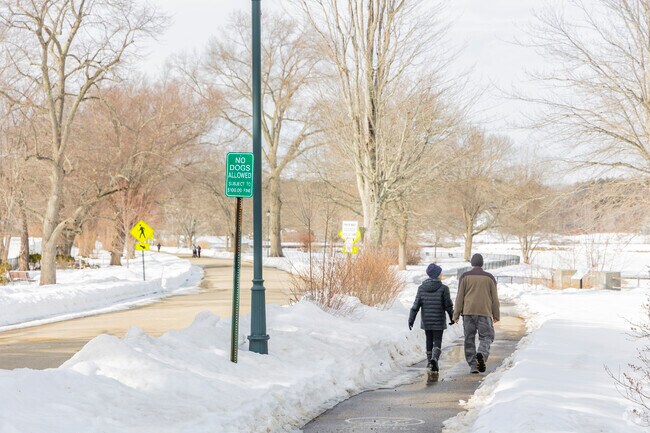 Take a quiet walk along the Squamscott river at the Swasey Parkway in Exeter.