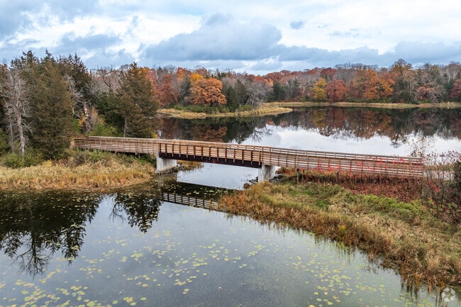 Allemansratt Park in Lindstrom offers 125 acres of trails, lakes, and natural heritage.