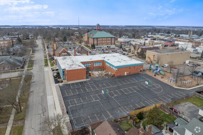 The back of St. Joseph Catholic School.