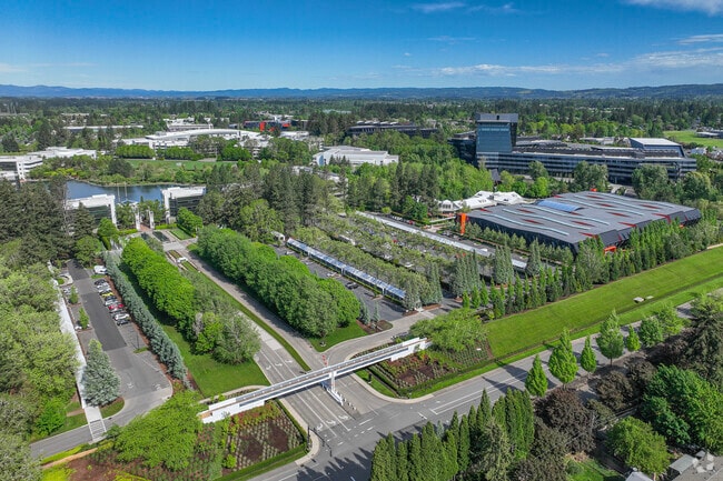 The Nike World Headquarters is a major employer in the Silicon Forest.