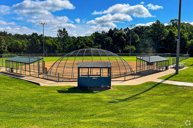 Kids play softball games at the field at the Bailey Bridge Middle School in Birkdale, VA.