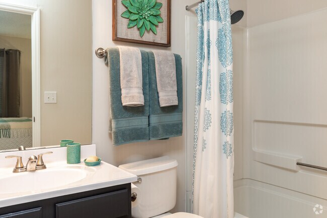2 BR, 2BA - 1,060SF - First Bathroom