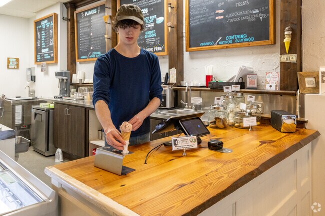 Decatur's own small-batch ice cream shop, Butter & Cream, is right off the town square.