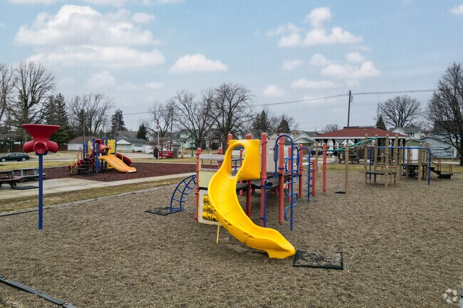 The Breakfast Optimist Park in Wapakoneta has a lovely playground for the kids to enjoy.