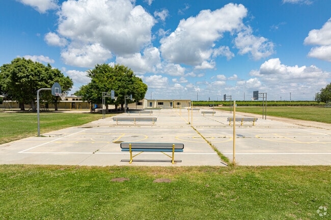 Columbine Elementary School provides large areas for students to play and relax between classes.