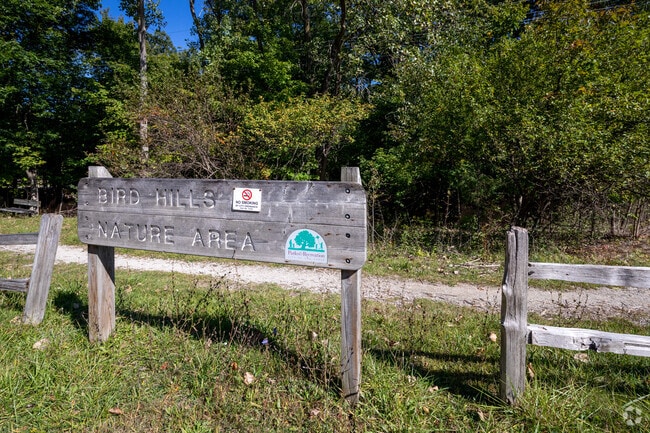 The Bird Hills Nature Area is in Barton Plateau & Huron River Heights.