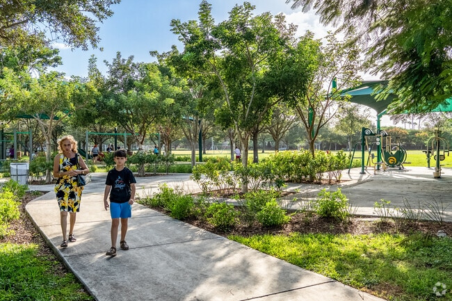 Shaded trails and open fields define the natural layout of Wild Lime Park.