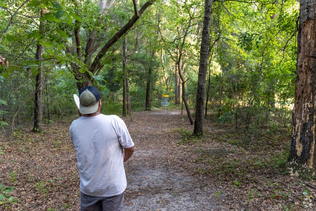 Live Oak Disc Golf offers a full course open to the residents of Lakewood year round.