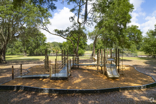 There are multiple playgrounds at Colson Elementary School.