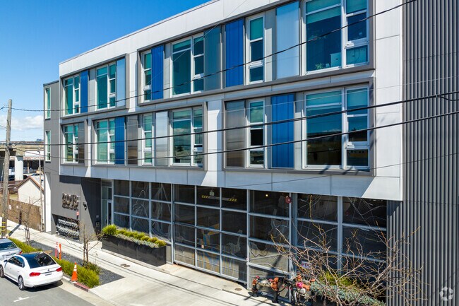 Modern apartments and lofts can be found alongside homes in West Berkeley.