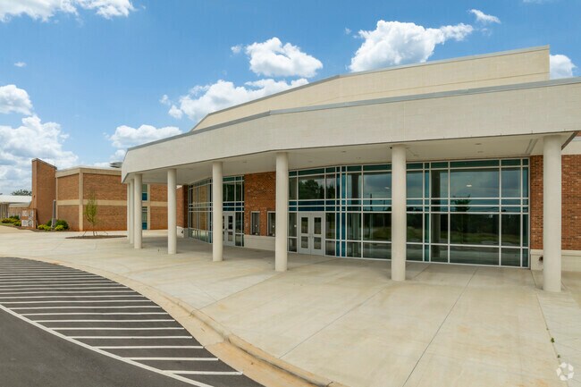 Burns High School features a beautiful new auditorium and theater for artistic students.