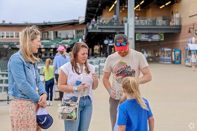 Game day at Segra Park is a great time to catch up with friends and family.